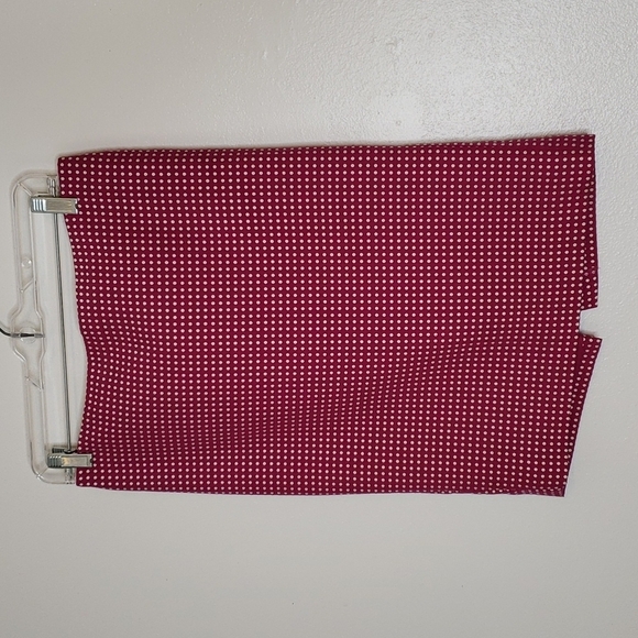 Ann Taylor Polka Dot Pencil Skirt All Season Office Business Casual Barbiecore - Picture 4 of 11